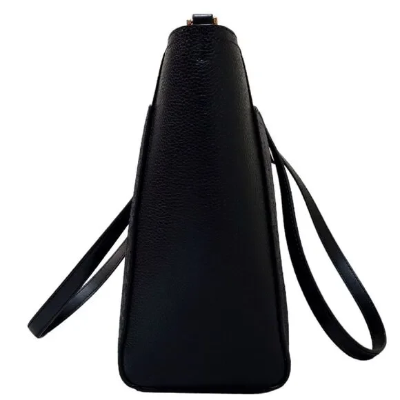 MICHAEL KORS Signature Tote Bag – Black/Charcoal MK Logo, Gold Hardware - Picture 3 of 10